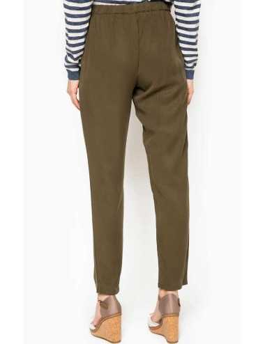 Pantalone oliva in cotone leggero - Jeans & Pantaloni Donna