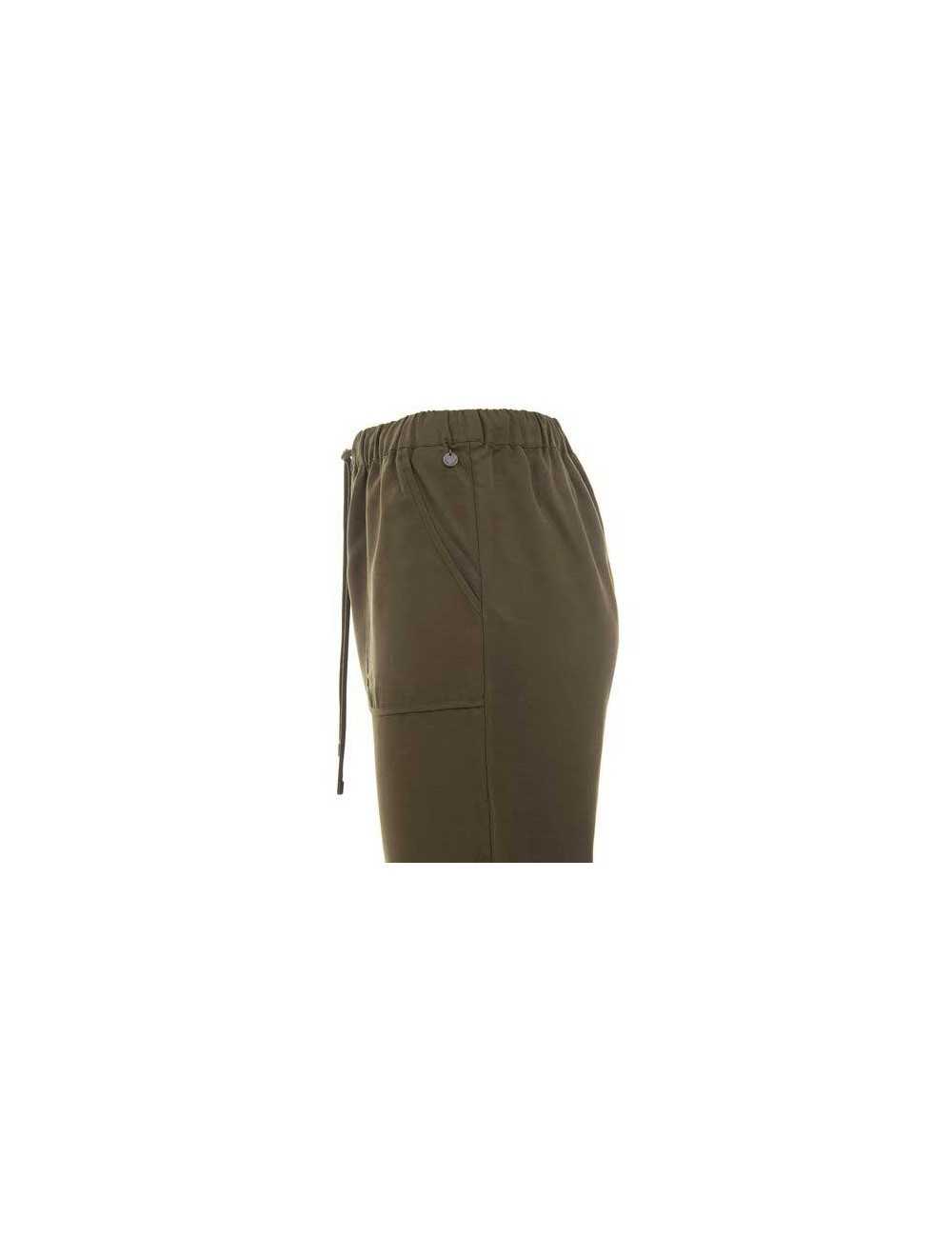 Pantalone oliva in cotone leggero - Jeans & Pantaloni Donna