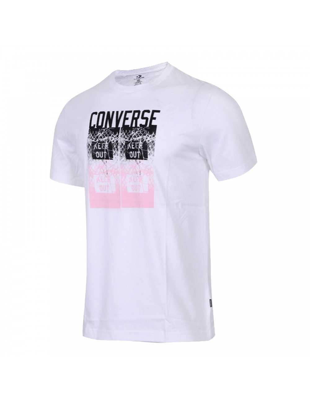 Converse t-shirt uomo Keep Out bianco cotone - T-shirt & Polo Uomo