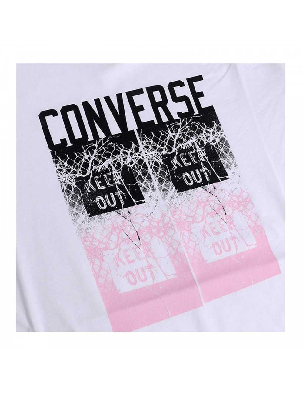Converse t-shirt uomo Keep Out bianco cotone - T-shirt & Polo Uomo