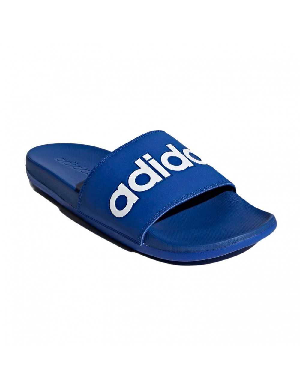 Ciabatte Adidas Adilette Comfort Slides Blu Unisex - Sandali Uomo