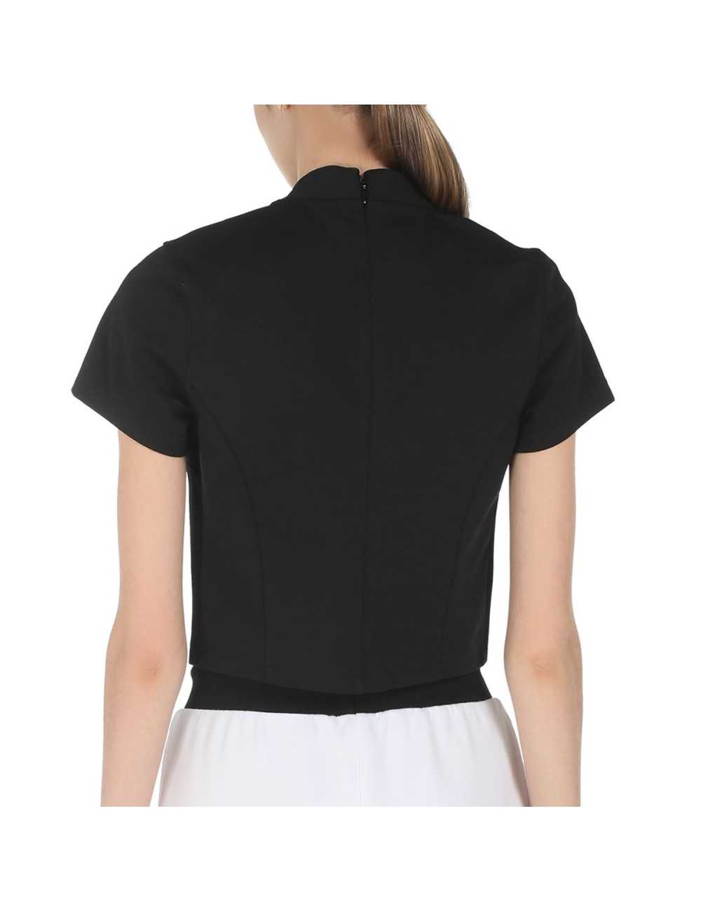 Calvin Klein top Milano corto nero in Jersey - T-shirt & Top Donna