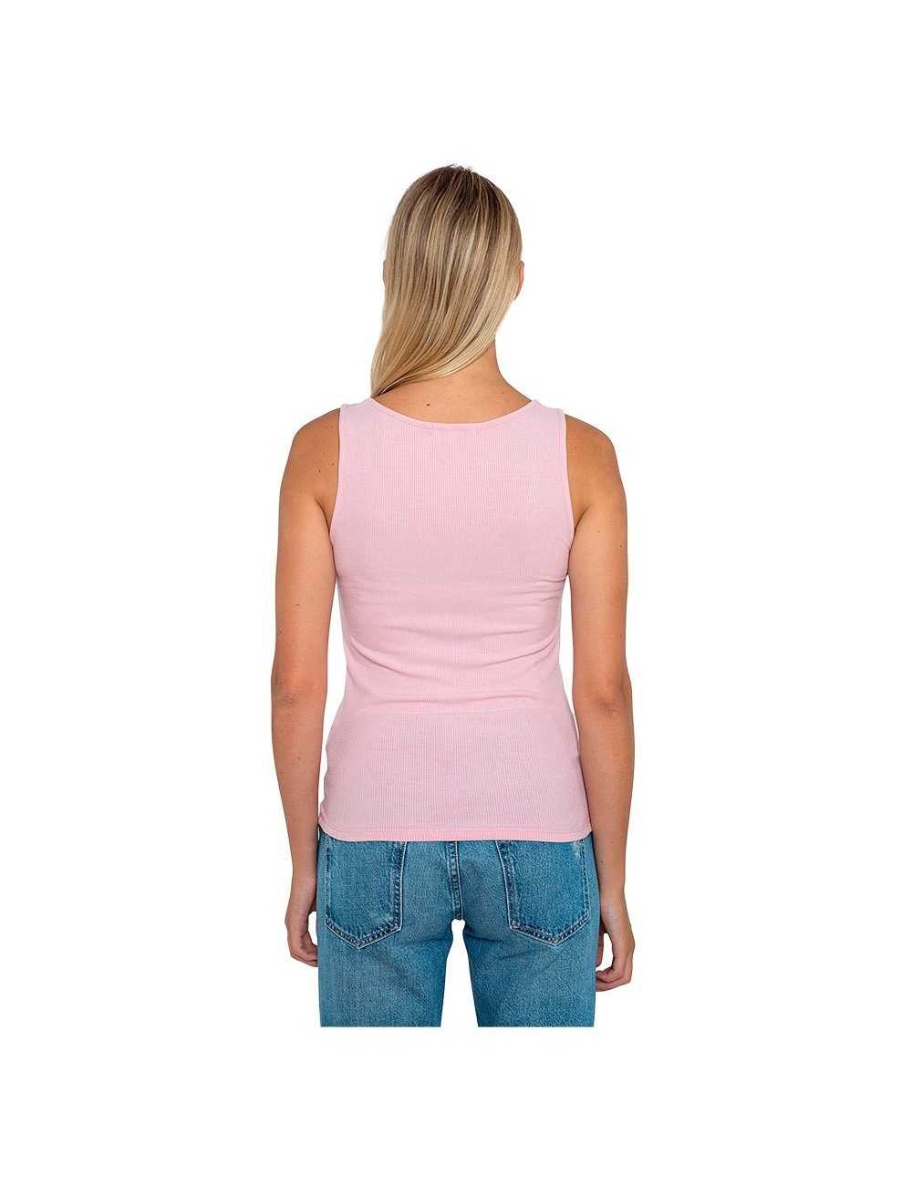 T-shirt Pepe Jeans donna senza manica pink logo - T-shirt & Top Donna