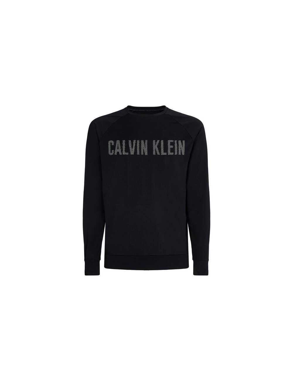 T-shirt Calvin Klein uomo manica lunga nero logo - T-shirt & Polo Uomo