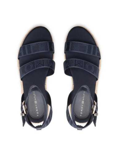 Sandalo espadrillas webbing love blu - Scarpe Donna Casual