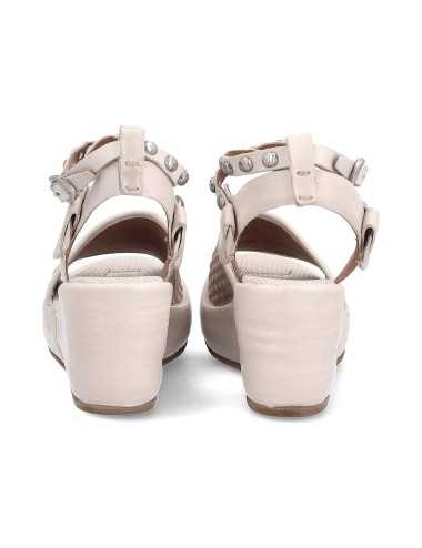 A.S.98 sandali in pelle grigio borchiati - Scarpe Donna Casual