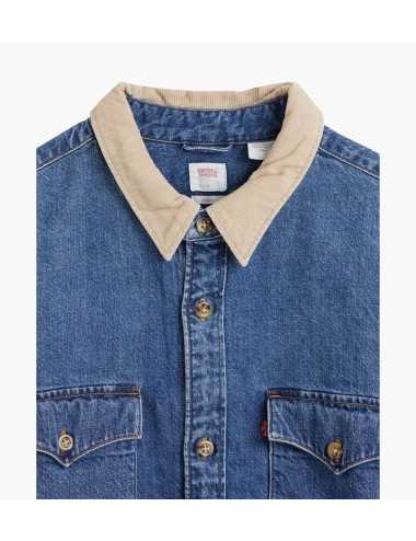 Camicia western relaxed fit in jeans denim - Camicie Uomo