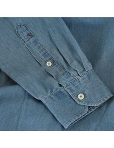 U.S polo Assn. camicia uomo denim in cotone blu - Camicie Uomo